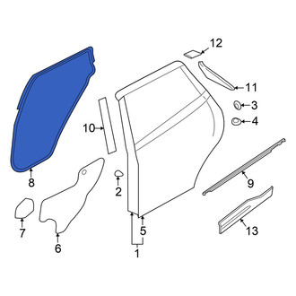 Nissan OE - Rear Left Outer Door Seal