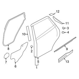 Nissan OE - Rear Door - Exterior Trim