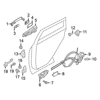 Nissan OE - Rear Door - Lock & Hardware