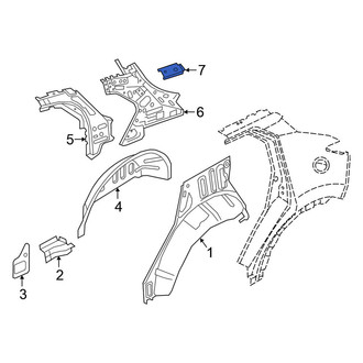 Nissan OE - Left Body C-Pillar Reinforcement Bracket