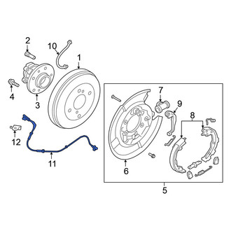 Nissan OE - Rear ABS Wheel Speed Sensor