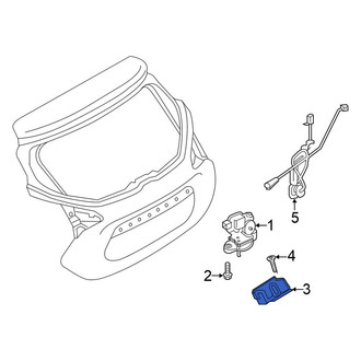 Nissan OE - Rear Liftgate Lock Striker Plate