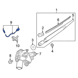 Nissan OE - Rear Back Glass Washer Nozzle