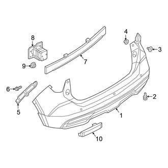Nissan OE - Rear Bumper - Bumper & Components