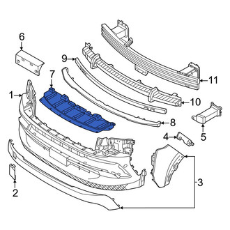 Nissan OE - Front Lower Radiator Support Splash Shield