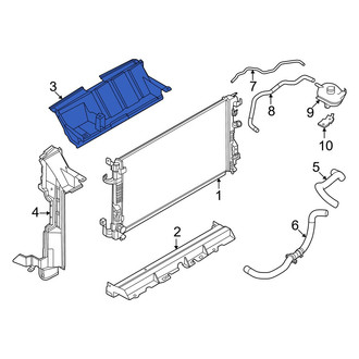 Nissan OE - Upper Radiator Support Air Deflector