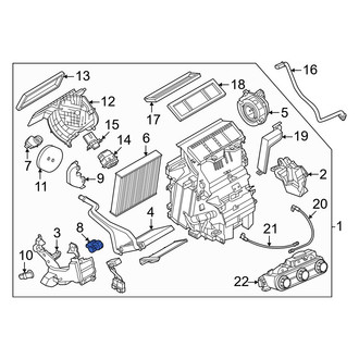 Nissan OE - HVAC Floor Mode Door Actuator