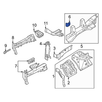 Nissan OE - Front Left Fender Rail Reinforcement