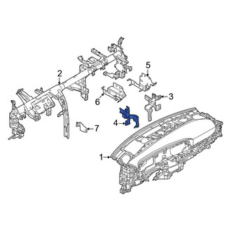 Nissan OE - Left Radio Bracket