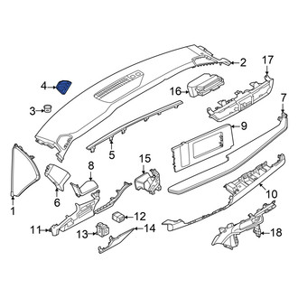 Nissan OE - Left Dashboard Air Vent Trim