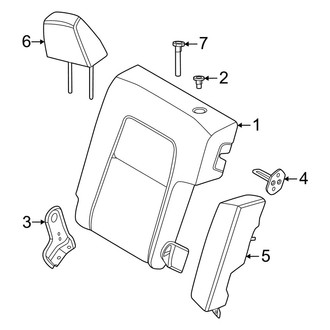 Nissan OE - Seats & Tracks - Rear Seat Components (40% Side, Seat Back Components)