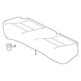 Nissan OE - Seats & Tracks - Rear Seat Components (Seat Cushion Components)