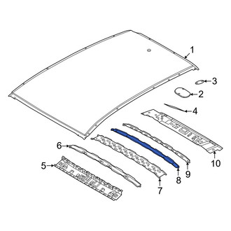 Nissan OE - Center Rear Roof Bow