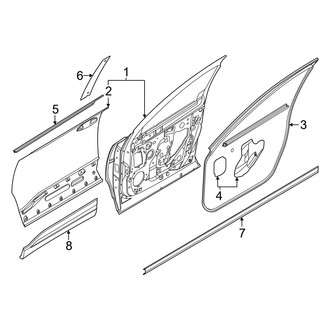 Nissan OE - Front Door - Exterior Trim