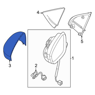 Nissan OE - Front Left Door Mirror Cover