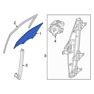 Nissan OE - Front Left Door Glass