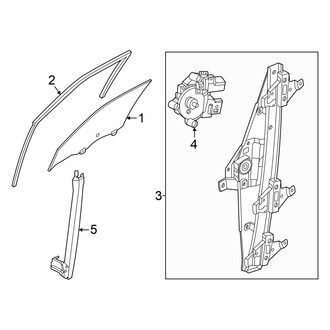 Nissan OE - Front Door - Glass & Hardware
