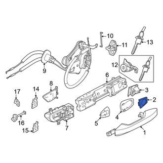 Nissan OE - Front Right Outer Exterior Door Handle Cover