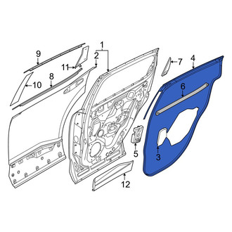 Nissan OE - Rear Left Outer Door Seal