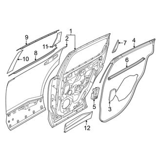 Nissan OE - Rear Door - Exterior Trim