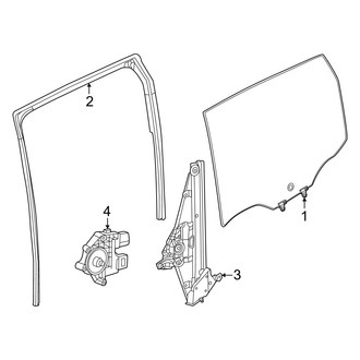 Nissan OE - Rear Door - Glass & Hardware