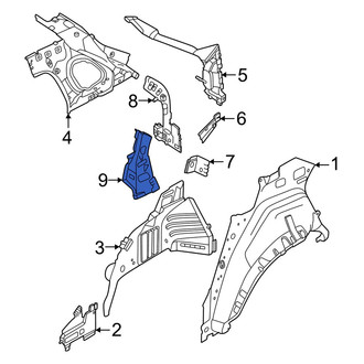 Nissan OE - Left Lower Body D-Pillar Reinforcement