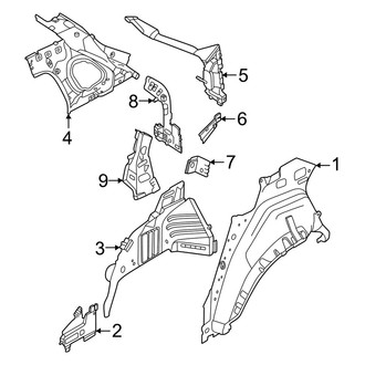 Nissan OE - Quarter Panel - Inner Structure