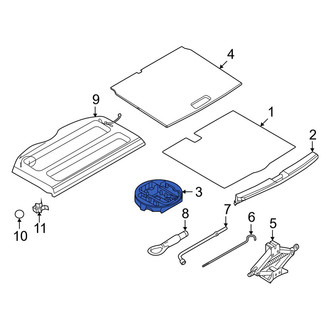 Nissan OE - Rear Trunk Floor Storage Box