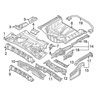 Nissan OE - Rear Body & Floor - Floor & Rails