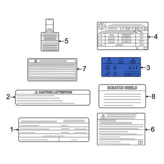 Nissan OE - A/C System Information Label