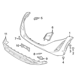 Nissan OE - Front Bumper & Grille - Bumper & Components (Bumper Cover & Trim)