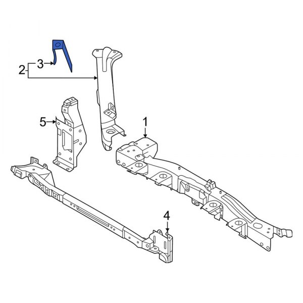 Radiator Support Side Panel Bracket