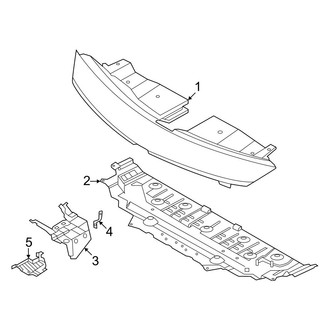 Nissan OE - Radiator Support - Under Cover & Splash Shields