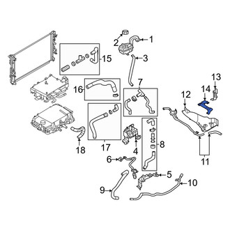 Nissan OE - Drive Motor Inverter Coolant Line Bracket