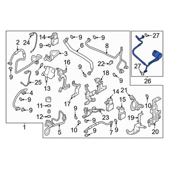 Nissan OE - A/C Refrigerant Discharge Hose