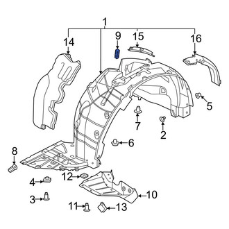 Nissan OE - Fender Liner Seal