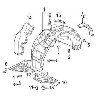 Nissan OE - Fender & Components (Fender Liner)
