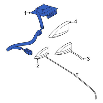 Nissan OE - GPS Navigation System Antenna