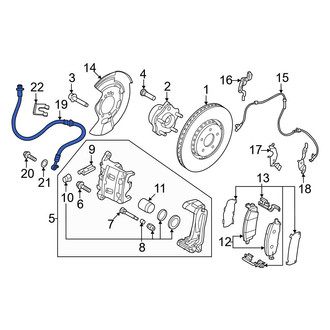 Nissan OE - Front Left Brake Hydraulic Hose