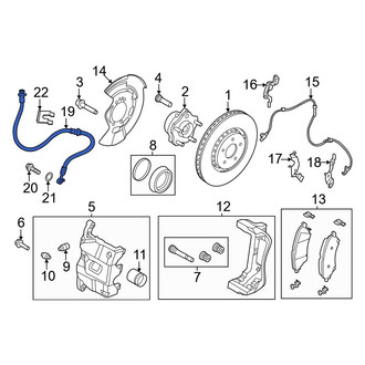 Nissan OE - Front Right Brake Hydraulic Hose