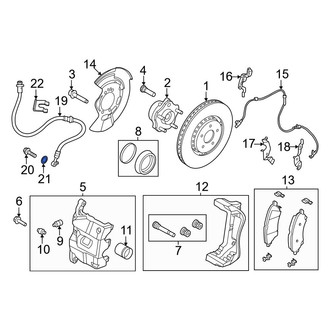 Nissan OE - Brake Hydraulic Hose Caliper Bolt Washer