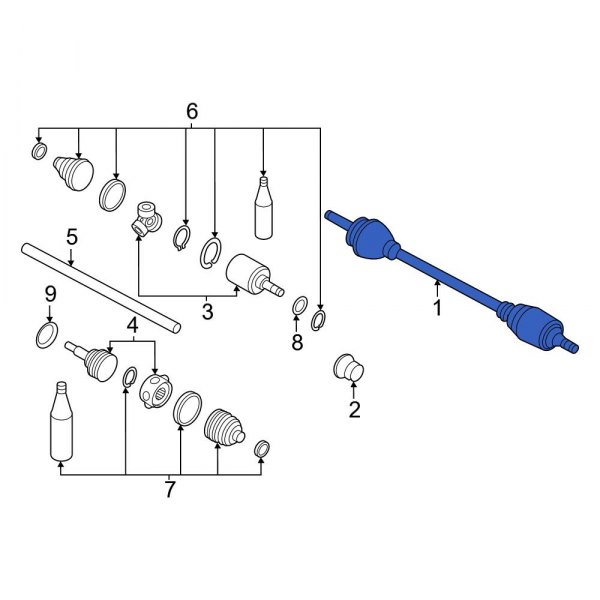 CV Axle Assembly