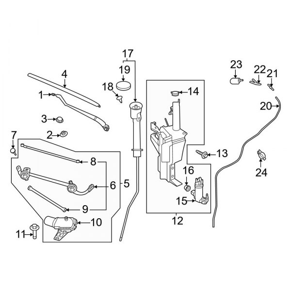 Windshield - Wiper & Washer Components