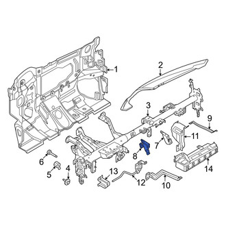 Nissan OE - Left Radio Bracket