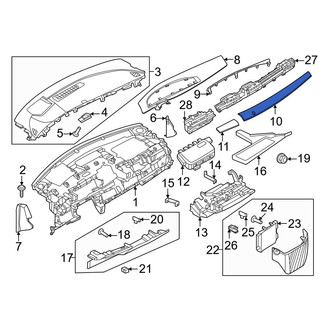Nissan OE - Right Instrument Panel Molding