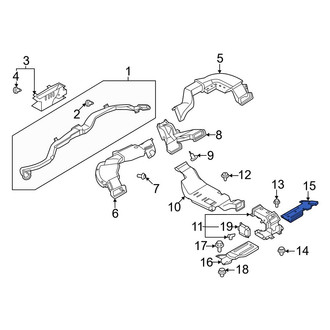 Nissan OE - Rear Right Outer Instrument Panel Air Duct