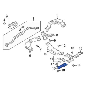 Nissan OE - Rear Left Outer Instrument Panel Air Duct