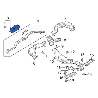 Nissan OE - Front Windshield Defroster Nozzle