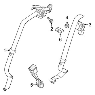 Nissan OE - Restraint Systems - Rear Seat Belts