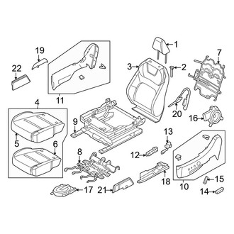 Nissan OE - Seats & Tracks - Driver Seat Components (With Power)